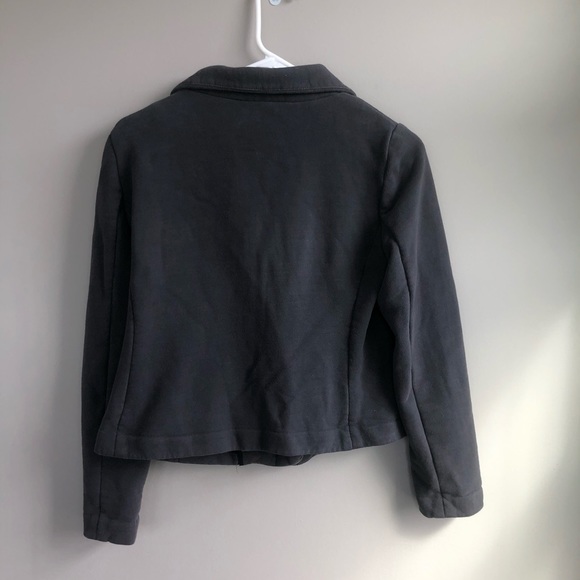 LOFT Gray Moto Cropped Jacket Size S - Picture 5 of 7